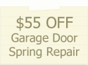 55 off garage door springs replacement